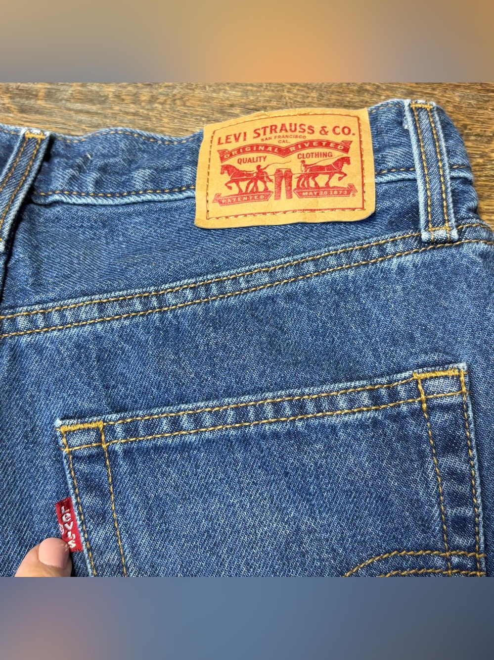Levi's '94 Baggy Blue Denim Jeans Women's 26 Cotton - Picture 8 of 12